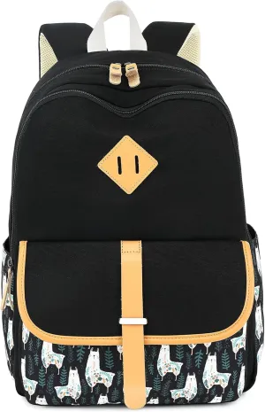 H HIKKER-LINK Laptop Backpack Stylish Casual Backpack Shoulder Bag Daypack Rucksack Pink