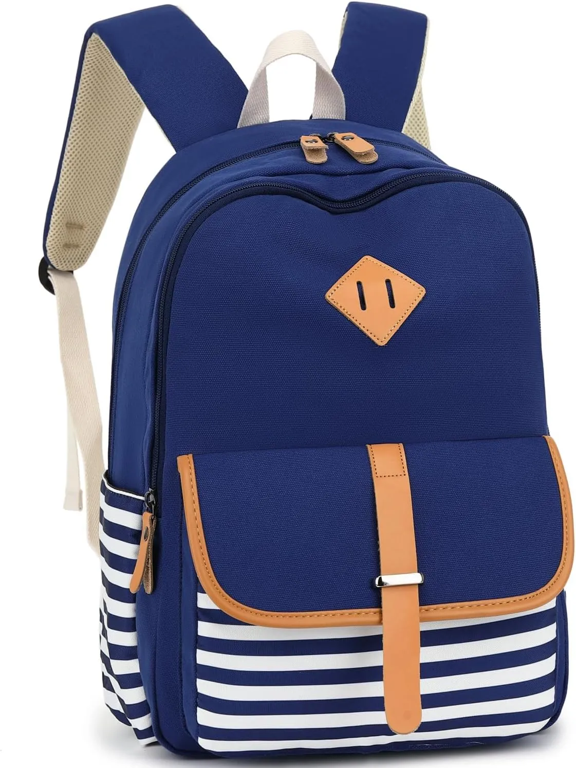 H HIKKER-LINK Laptop Backpack Stylish Casual Backpack Shoulder Bag Daypack Rucksack Pink