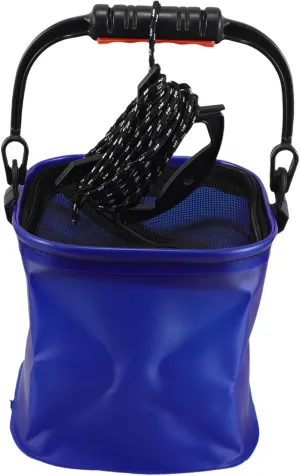 Happyyami Collapsible Eva Fishing Bucket with Handle Durable Live Fish Container for Outdoor Activities Camping and Hiking