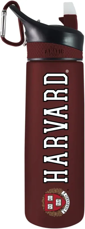 Harvard Tritan Plastic Frosted Sport Water Bottle, Design-1 - Burgundy