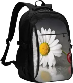 Heart Love Romance Travel Backpack With Usb Port For Women Usb Classic Backpack Work Bag Computer Purse For Man