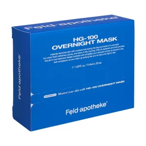 HG-100 OVERNIGHT MASK, Sleeping Mask, Water-lock, Night Repair, Hydrating&Soothing, Nourishing&Glow-Boosting Night Mask, (0.15fl.oz x 2ea) x20set, 6.35fl.oz/188ml