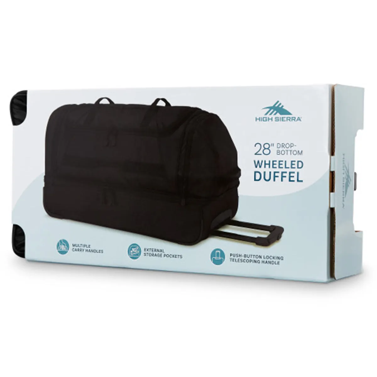 High Sierra Boxed Wheeled DFLS Medium Wheeled Duffel