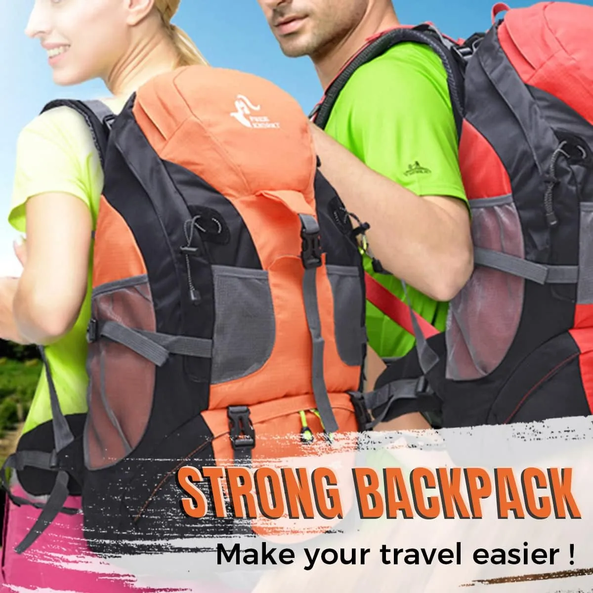 Hiking Backpack 50L Climbing Camping Backpack Large Rucksack for Trekking Travel Outdoor Sport