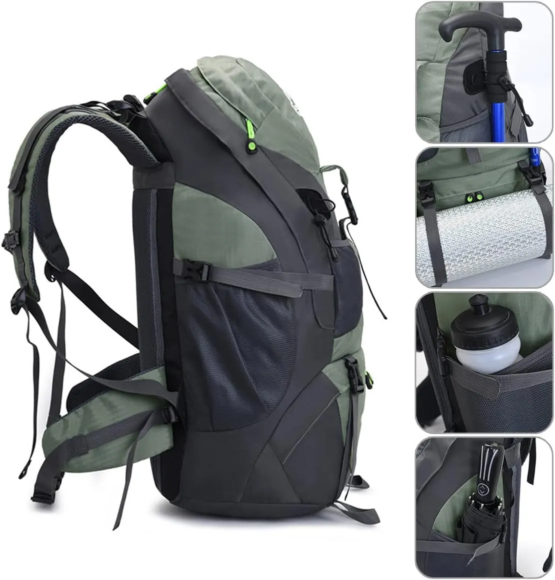 Hiking Backpack 50L Climbing Camping Backpack Large Rucksack for Trekking Travel Outdoor Sport