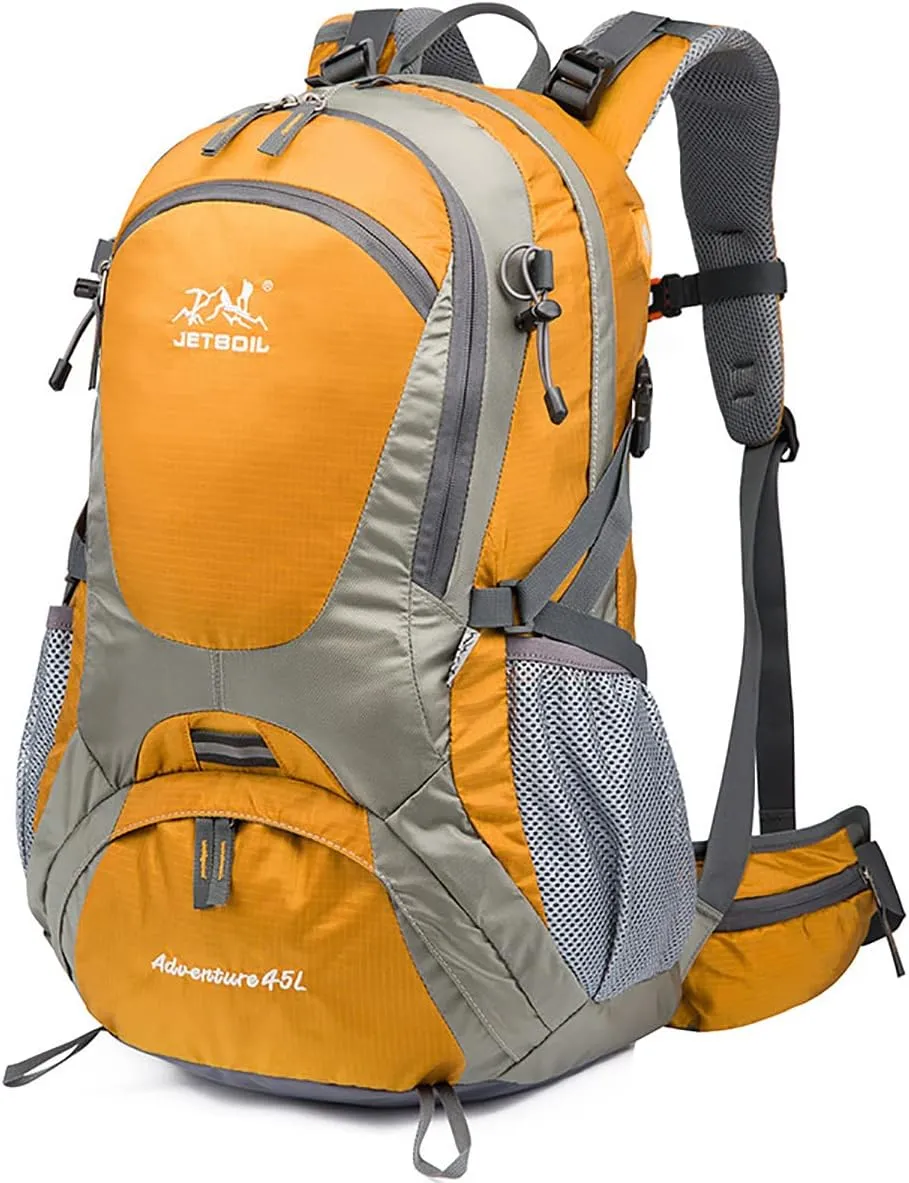 Hiking Backpack Waterproof Men Women Outdoor Travel for Trekking Camping Walking with Cover Student College School Daypack