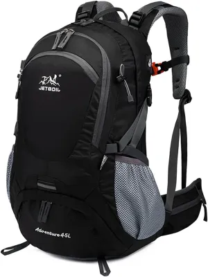 Hiking Backpack Waterproof Men Women Outdoor Travel for Trekking Camping Walking with Cover Student College School Daypack