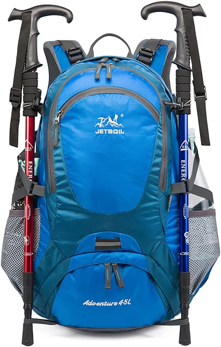 Hiking Backpack Waterproof Men Women Outdoor Travel for Trekking Camping Walking with Cover Student College School Daypack