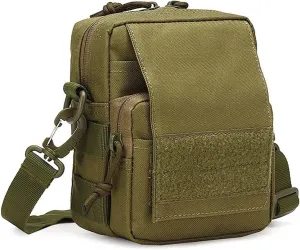 Hiking Daypacks Military Crossbody Bag Tactical Shoulder Bag ，Outdoor Sports Backpack， Waterproof Army School Rucksack Mini (Color : Green)