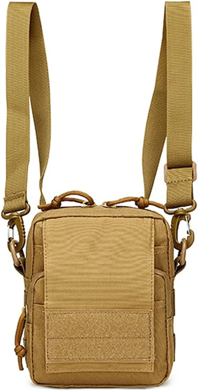 Hiking Daypacks Military Crossbody Bag Tactical Shoulder Bag ，Outdoor Sports Backpack， Waterproof Army School Rucksack Mini (Color : Green)