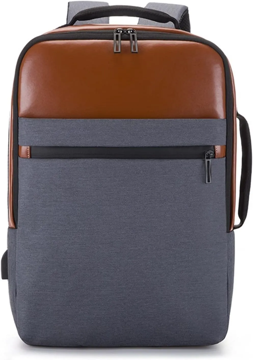 Hiking Daypacks Oxford PU Leather Backpack For Men Waterproof Men Backpack Large Capacity School Bag