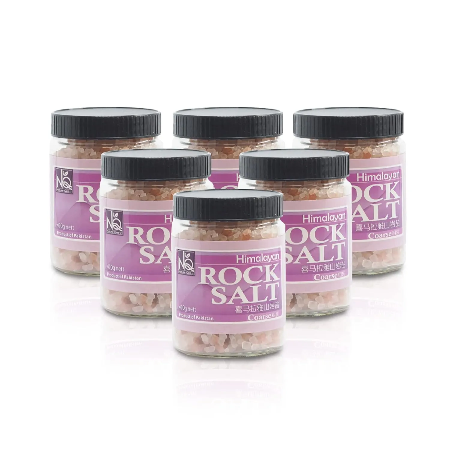 Himalayan Rock Salt - Coarse 400g [Import from Pakistan]. 100% Natural Contains 84 Minerals. Use for Body Bath Scrubs to Remove Dead Skin Cells. Rejuvenate Soft & Smooth Skin. 6 Packs, country farm
