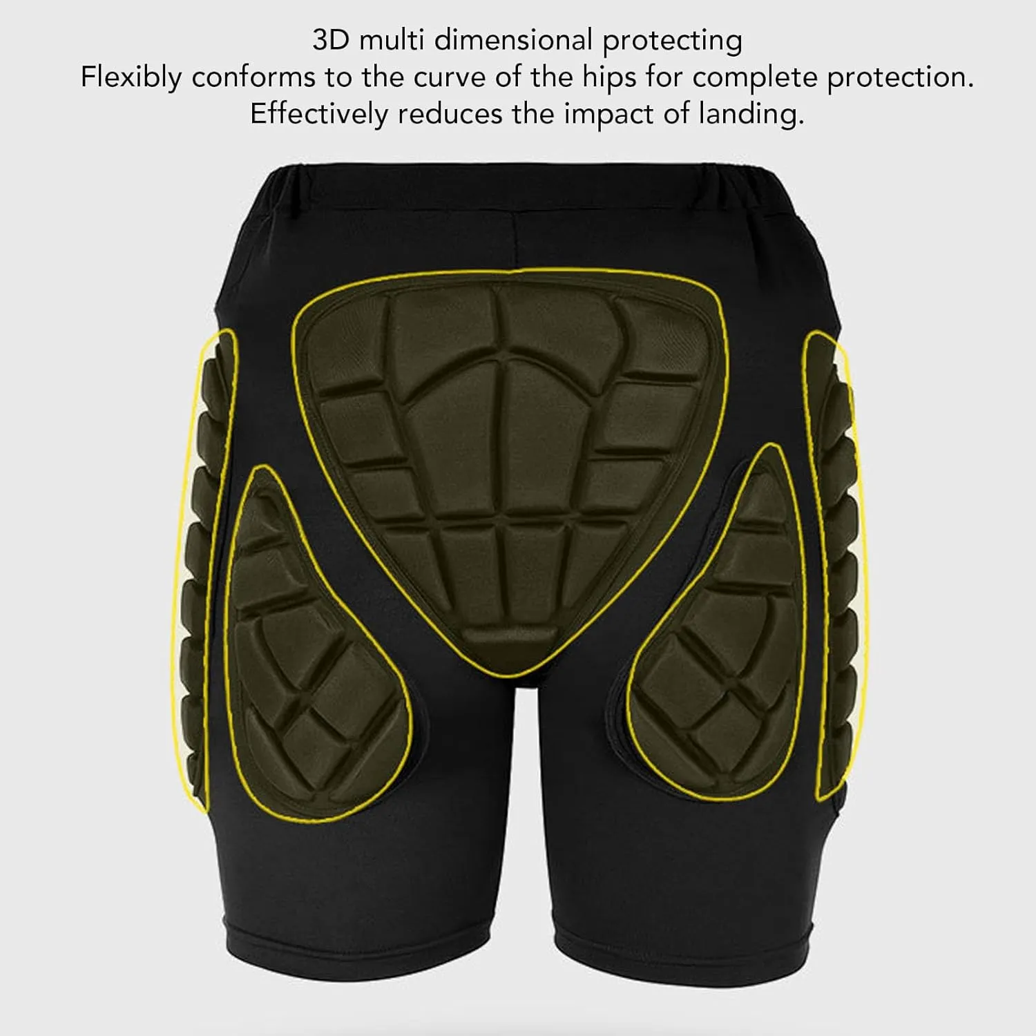 Hip Protection Eva Butt Pads, Shock Absorption Protective Padded Shorts for Snowboard, Skate and Ski Crash Pad for Snowboarding Skateboarding