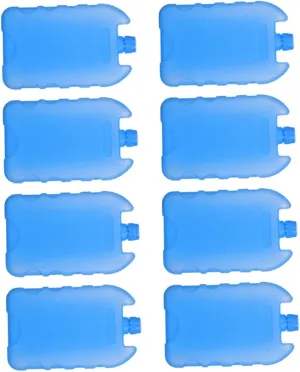 Homoyoyo 8pcs Reusable Ice Packs for Coolers Medium Cooling Blocks for Lunch Boxes Camping Office and Home Use Portable Ice Packs for Enhanced Comfort and Easy Maintenance