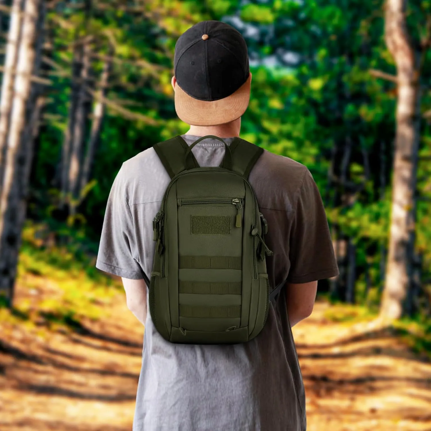 HUNTVP 10L/20L Mini Daypack Military MOLLE Backpack Rucksack Gear Tactical Assault Pack Bag for Hunting Camping Trekking