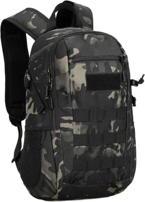HUNTVP 10L/20L Mini Daypack Military MOLLE Backpack Rucksack Gear Tactical Assault Pack Bag for Hunting Camping Trekking