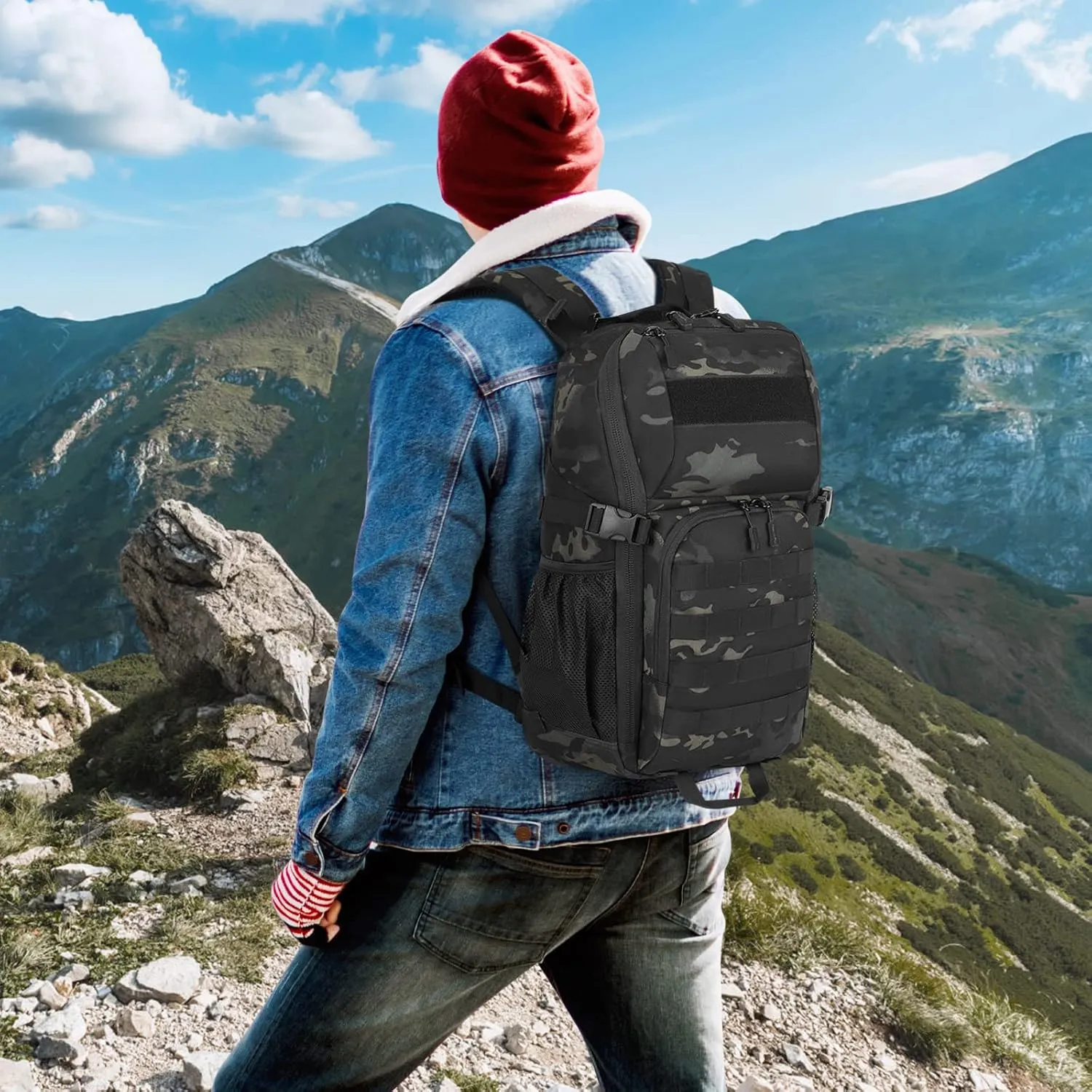 HUNTVP Military MOLLE Backpack Hunting Rucksack Gear Tactical Backpack Assault Pack 25L