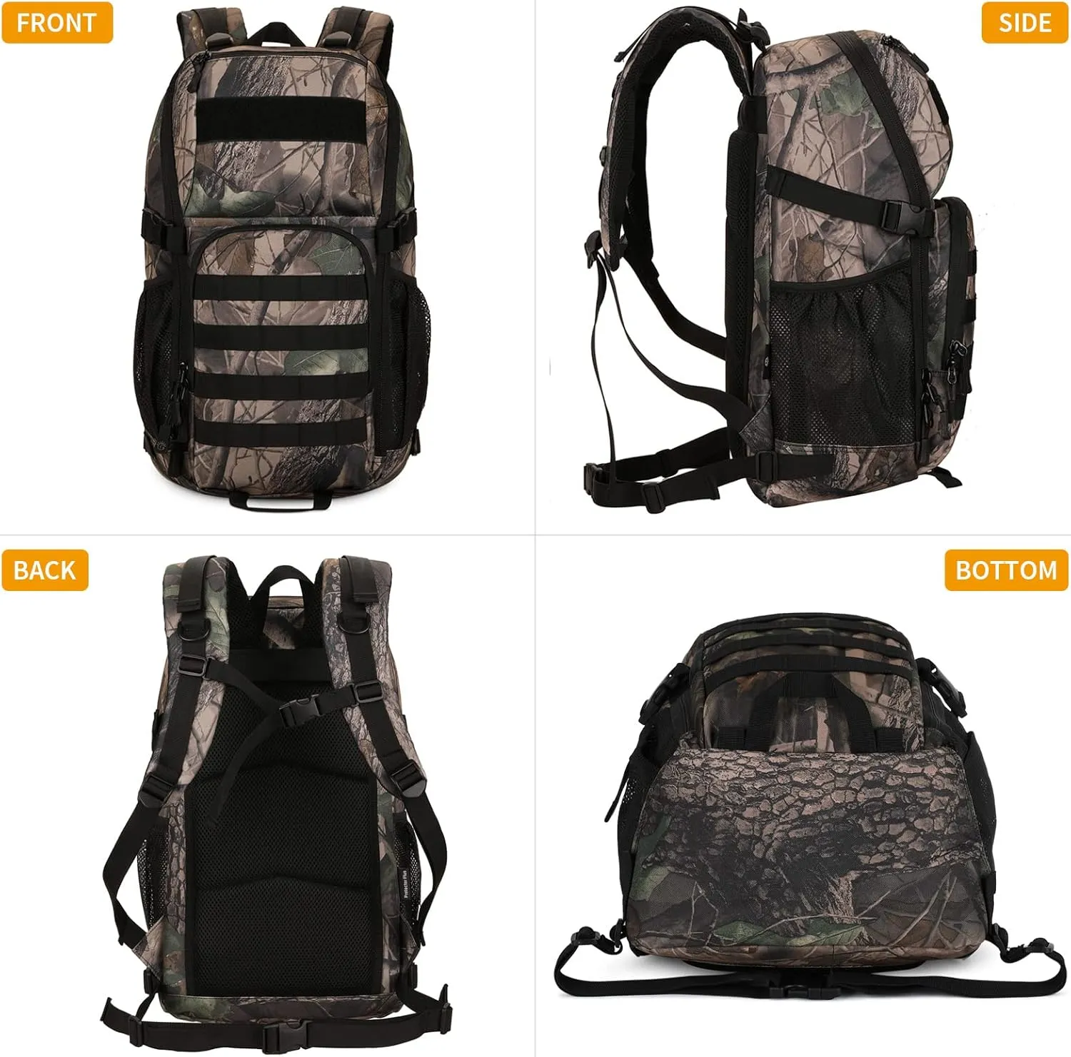 HUNTVP Military MOLLE Backpack Hunting Rucksack Gear Tactical Backpack Assault Pack 25L
