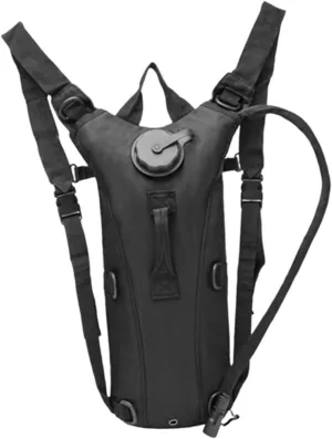 Hydration Backpack Water Rucksack Oxford Cloth EVA Waterproof Water Bag Knapsack Daypack for Camping Riding Climbing Outdoor, Black