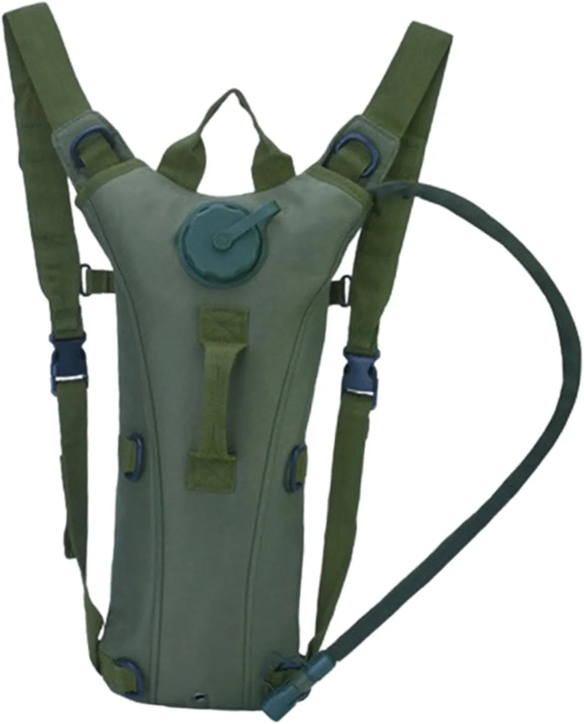 Hydration Backpack Water Rucksack Oxford Cloth EVA Waterproof Water Bag Knapsack Daypack for Camping Riding Climbing Outdoor, Green