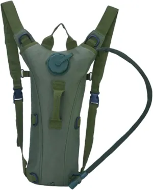 Hydration Backpack Water Rucksack Oxford Cloth EVA Waterproof Water Bag Knapsack Daypack for Camping Riding Climbing Outdoor, Green