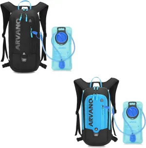 Hydration Backpack with 2l Water Bladder, Lightweight 6L Backpack for Cycling Hiking MTB Skiing Snowboarding