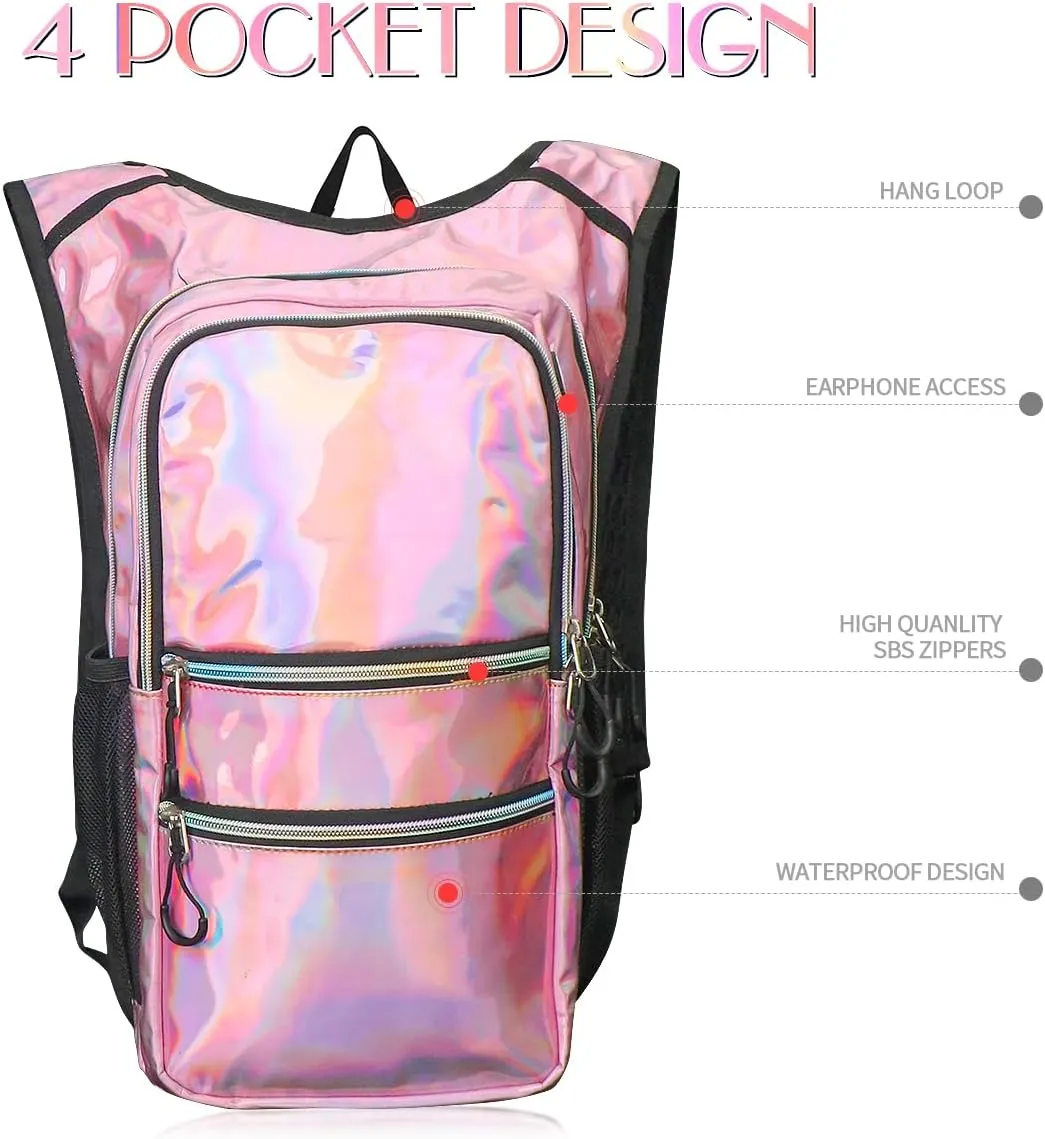 Hydration Pack, Water Backpack with 3L Hydration Bladder Lightweight Insulation, Festival Essential, Rave Hydration Backpack, Hydropack Backpack for Rave, Hiking, Biking, Running, Festival Gear