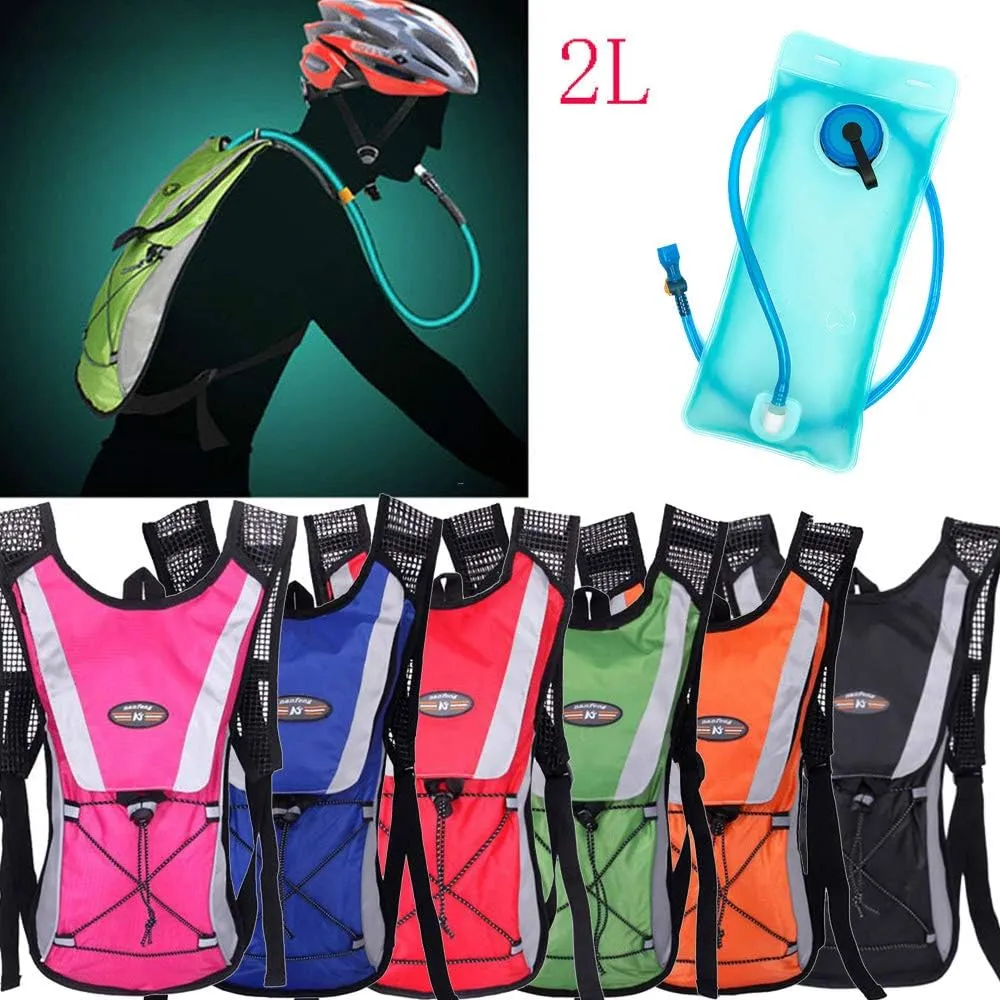 Hydration Pack Water Rucksack Backpack Bladder Bag Water Bladder Cycling Hiking Camping Climbing Travel Camelback   2L Hydration Bladder
