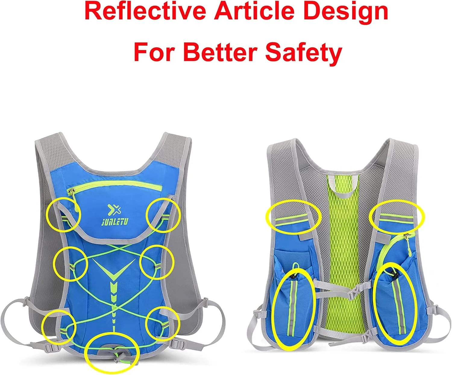 Hydration Pack with 2L Hydration Bladder – Rucksack, Water Backpack, Sports Vest, Hiking, Cycling, Climbing, Camping, Trail Running