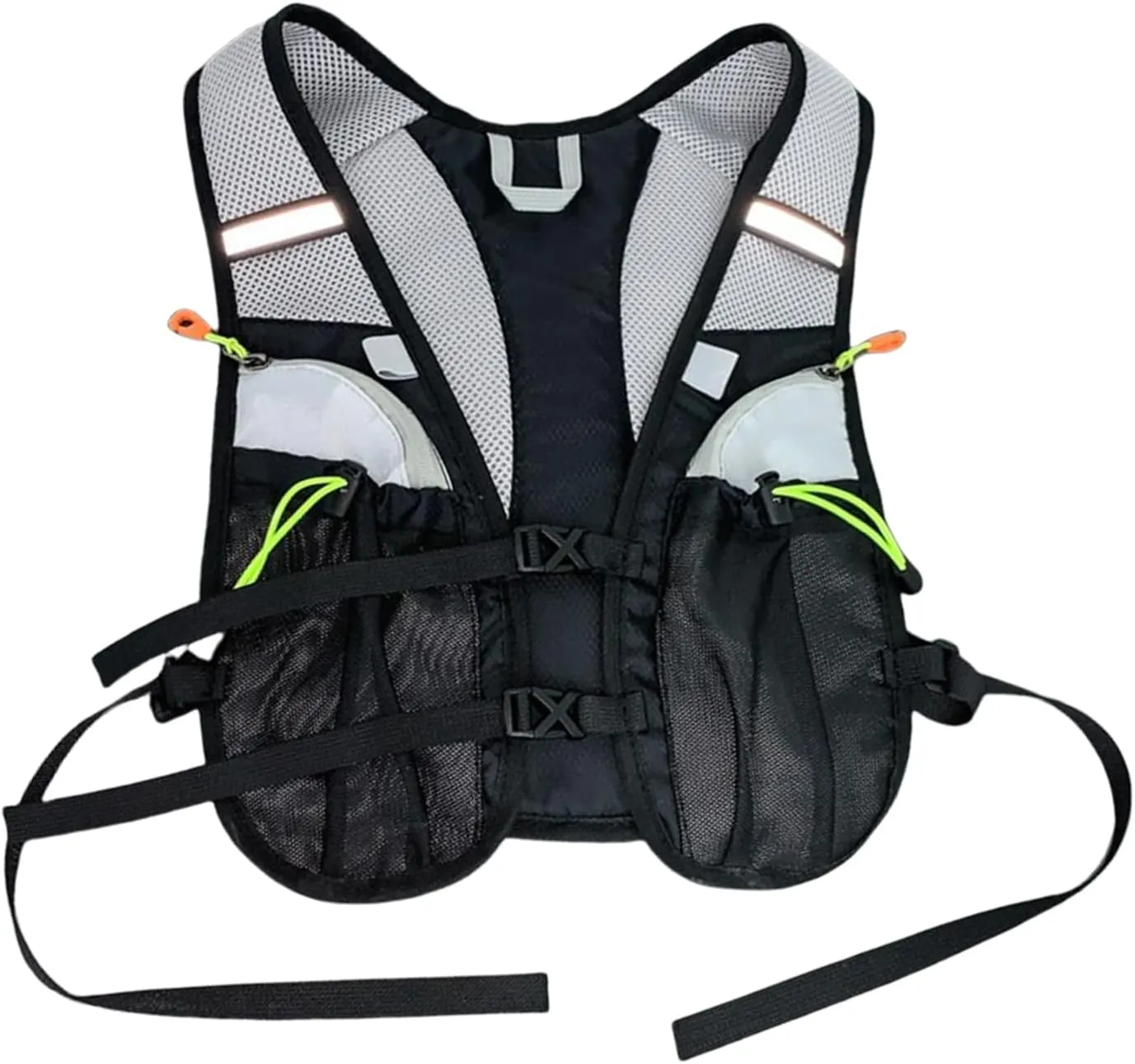Hydration Vest - Hydration Packs Water Pack Vest for Running,Reflective Design Organizer Bag with Multiple Pockets for Trekking, Camping, Cycling, Mountaineering