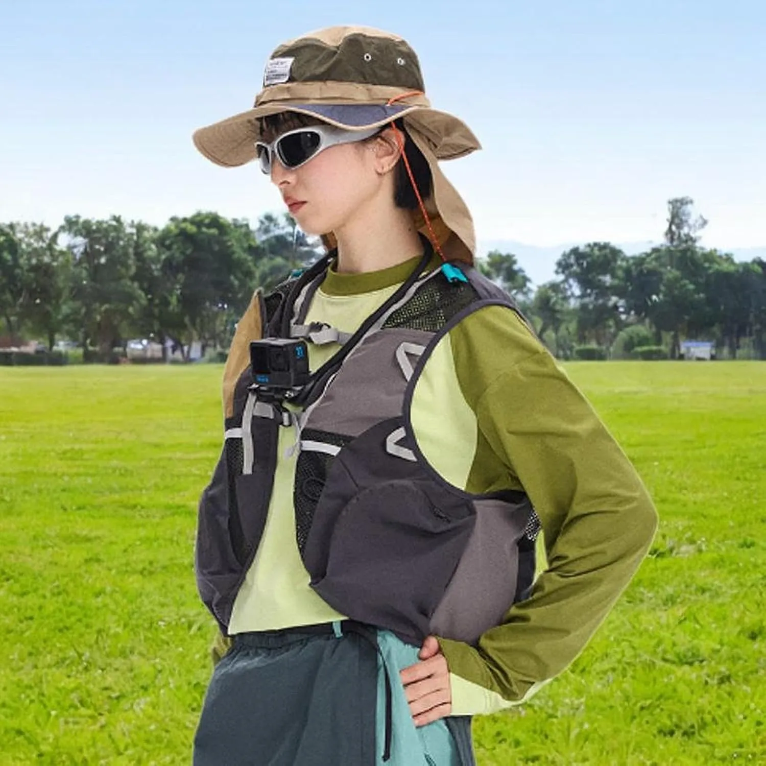 Hydration Vest Running Vest Runner Rucksack,Sport Bag,Daypack Water Backpack Hydration Vest for Camping Hiking Biking Cycling