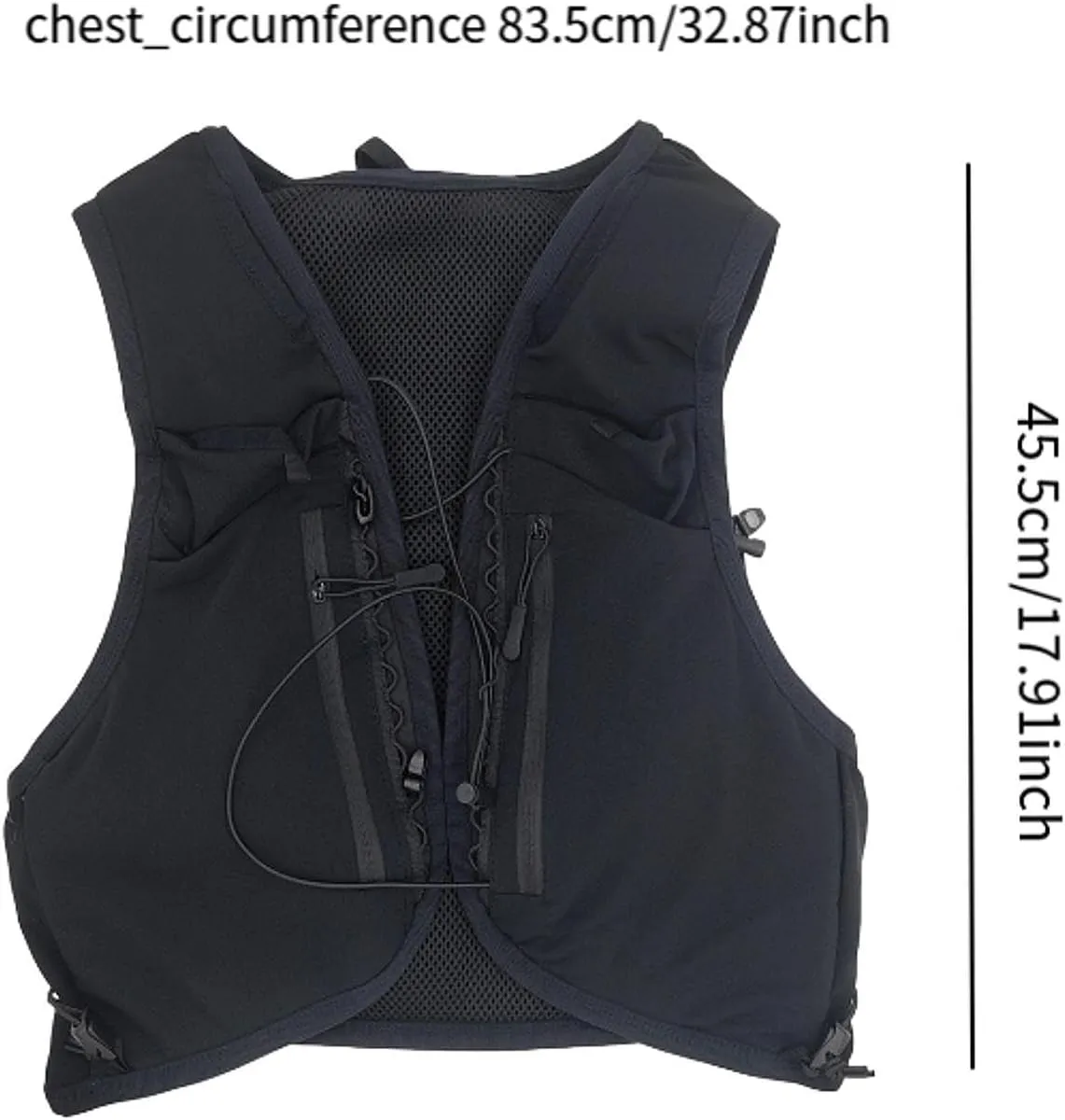 Hydration Vest Water Pack Runner Rucksack Breathable for Men Women Hydration Pack for Climbing Backpacking Trekking Camping
