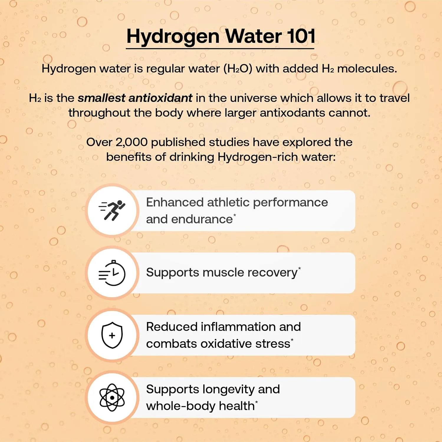 Hydrofy Hydrogen Water   Electrolytes Drink Mix | H2 Hydration Packets with Molecular Hydrogen, Sodium, Potassium, Magnesium, Calcium, and Minerals | No Sugar | Orange   Caffeine 25 ct