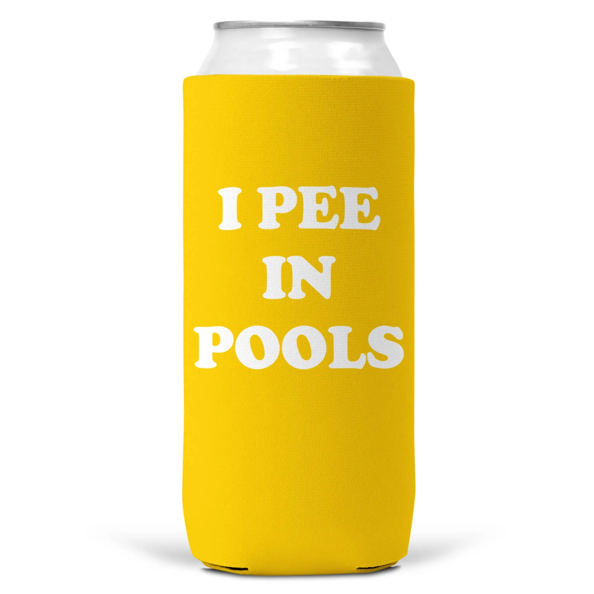 I Pee In Pools SLIM CAN Coozie/ Cooler Can Koozie