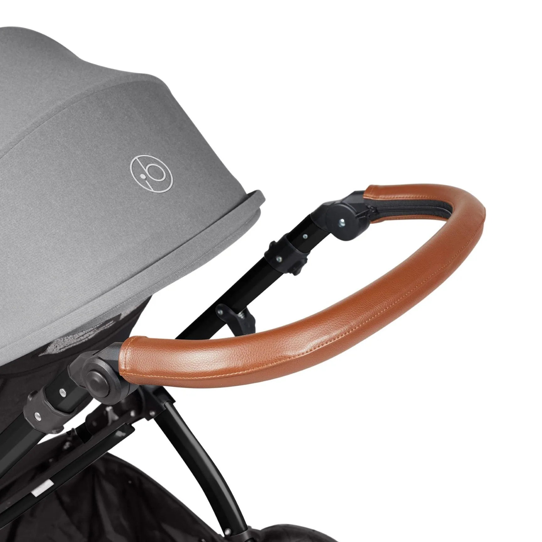 Ickle Bubba Stomp Luxe 2-in-1 Premium Pushchair in Black/Pearl Grey/Tan
