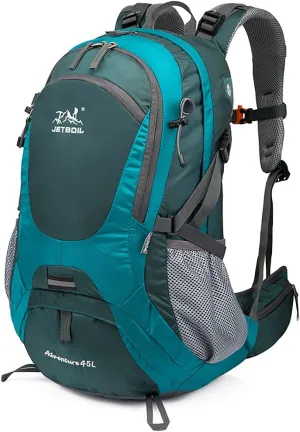 IKXO Hiking Backpack Waterproof Men Women Outdoor Travel for Trekking Camping Walking with Cover Student College School Daypack