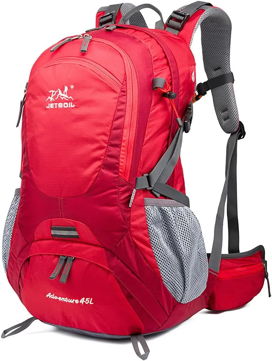 IKXO Hiking Backpack Waterproof Men Women Outdoor Travel for Trekking Camping Walking with Cover Student College School Daypack
