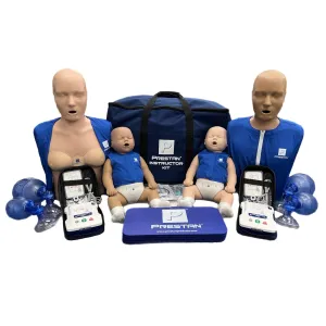 Instructor Trainer Kit (2-Adult, 2-Infant, 2-AED UltraTrainers, & Accessories, Medium & Dark Tone)