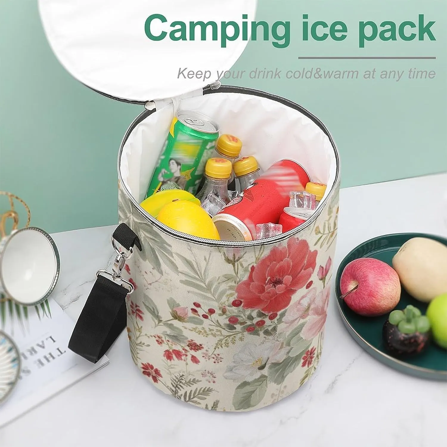 Insulated Collapsible Cooler Bags for Women and Men Camping and Outdoor Use