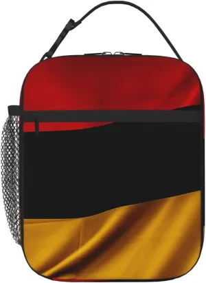 Insulated Lunch Bag Germany flag Lunch Box for Women Men Reusable Leakproof Lunch Cooler Tote Bag for Picnic Work