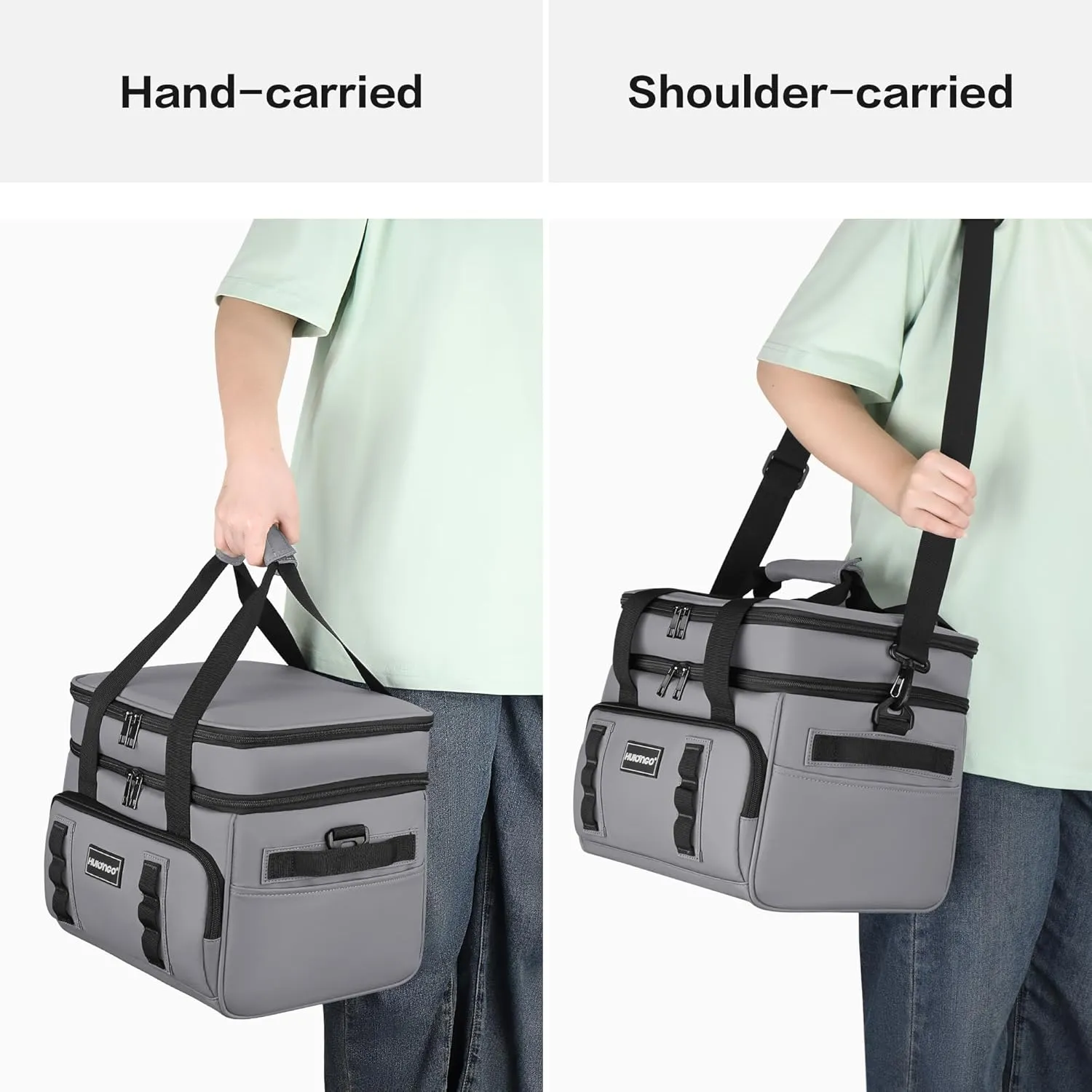 Insulated Soft Cooler Bag, Large Ice Coolers Soft Sided Ice Chest for Beach, Collapsible and Portable