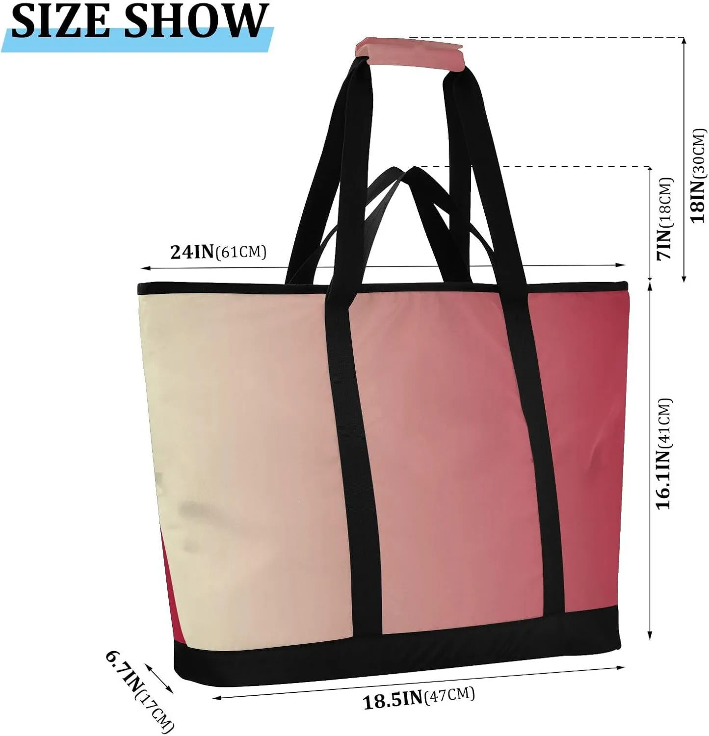 Insulated Soft Sided Cooler Bag Hot or Cold Carrier Portable Travel Cooler Personalized for Travel Picnics Delivery Blue Solid Color