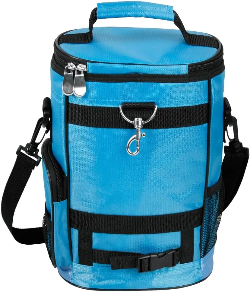 Intech Golf Bag Cooler and Accessory Caddy, Portable Soft Sided 10-Can Insulated Cooler Bag, Fits on a Golf Cart, Push Cart or Carry