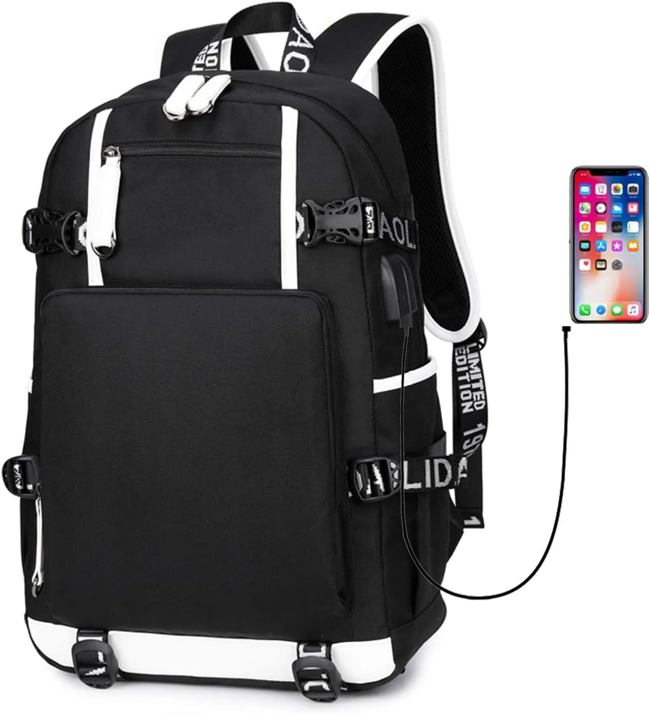 ISaikoy Anime VINLAND SAGA Backpack Rucksack Bookbag Student School Bag Daypack Satchel Handbag B1