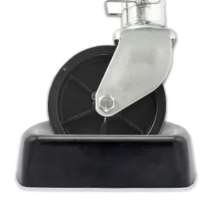 Jack Wheel Chock Dock Block – Fits 6" Caster, Heavy Duty Reinforced Rubber Stabilizer for Trailer, RV, Boat, Camper, Jet Ski – Secure, Prevent Rolling, Weather-Resistant, High Grip Lock