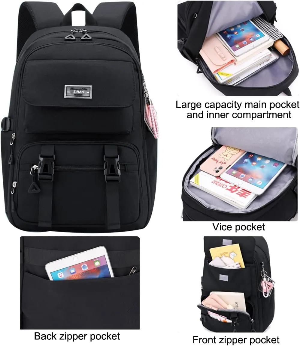 JiaYou Teen Girls Casual Backpack High Middle School Daypack Women Daily Travel Laptop Bag (2# Purple, 26 Liters)