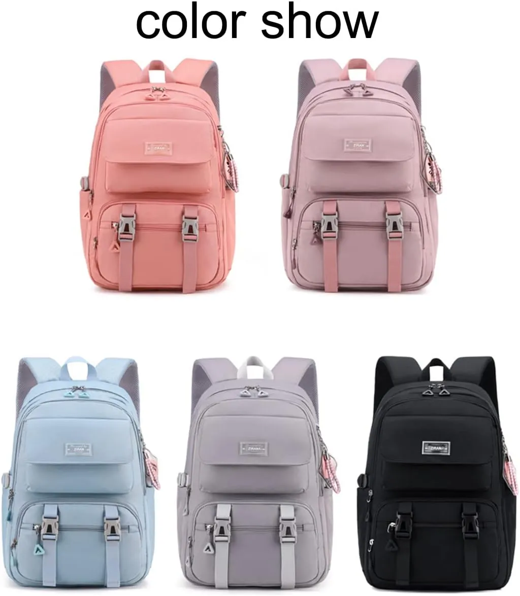 JiaYou Teen Girls Casual Backpack High Middle School Daypack Women Daily Travel Laptop Bag (2# Purple, 26 Liters)