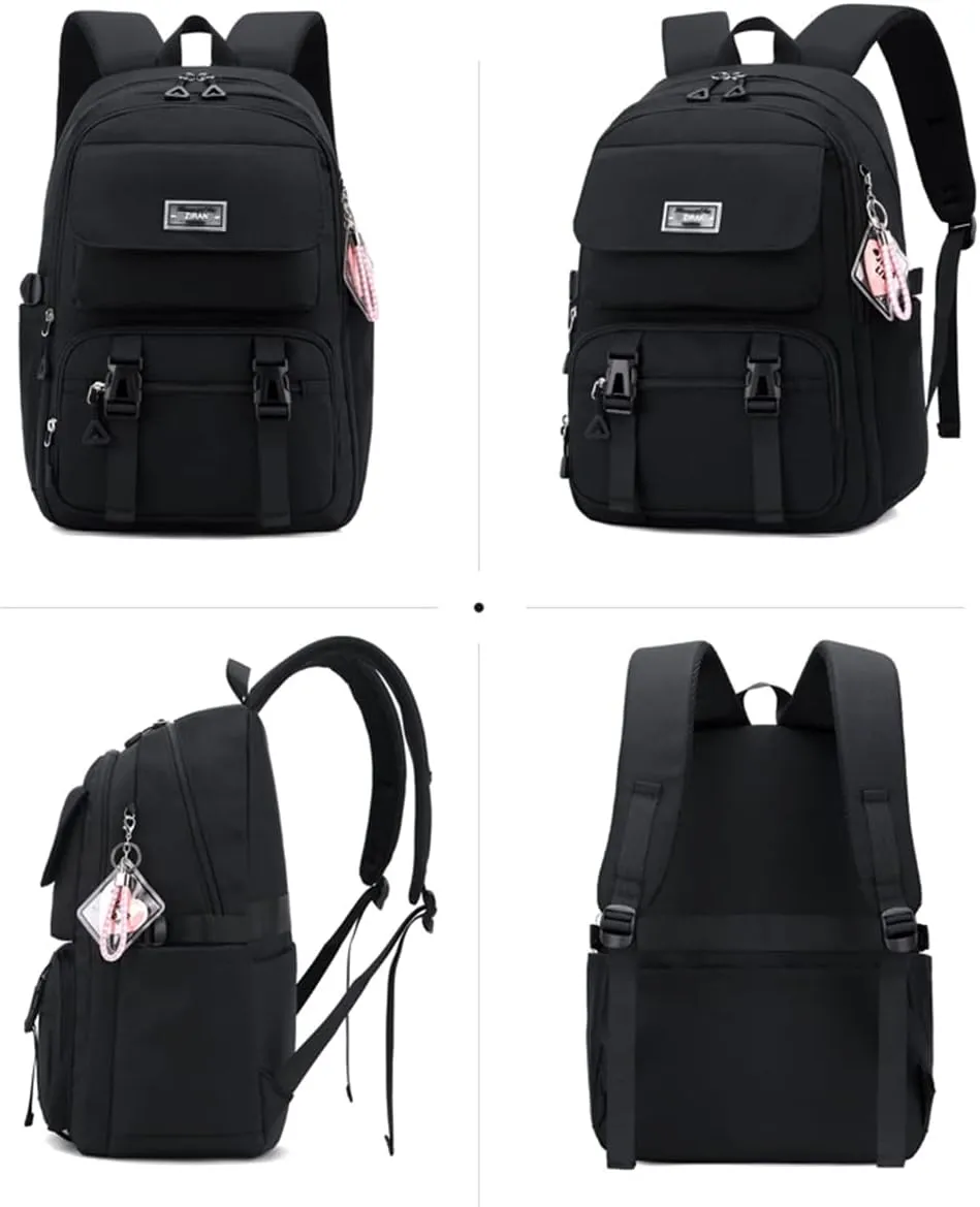 JiaYou Teen Girls Casual Backpack High Middle School Daypack Women Daily Travel Laptop Bag (2# Purple, 26 Liters)