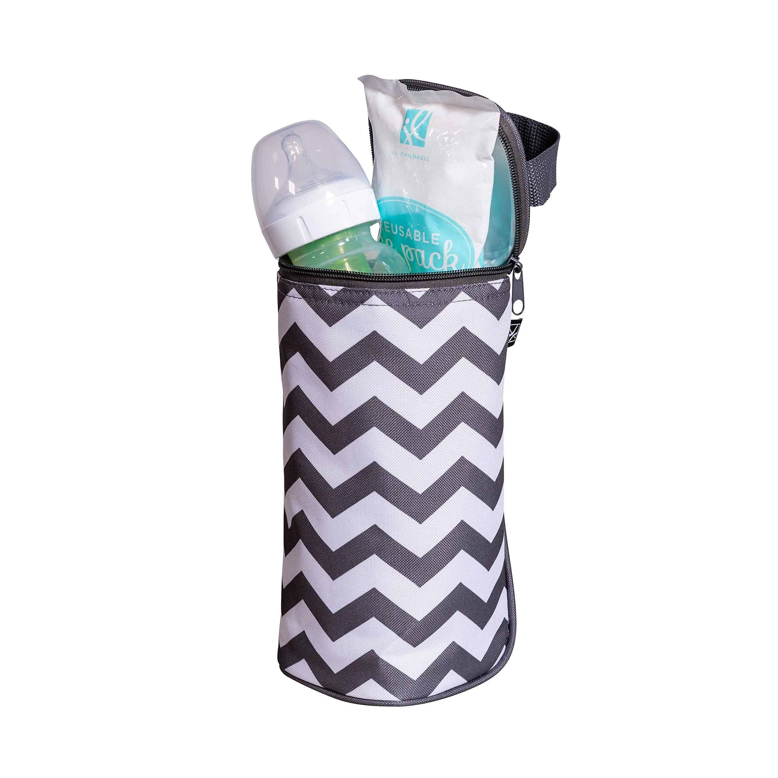 J.L Childress Breastmilk Cooler & Baby Bottle Bag, Insulated & Leak Proof, Ice Pack Included, Single Bottle