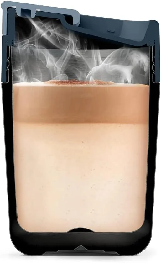 Joseph Joseph Sipp™ Steel Stainless-steel Travel Mug with Flip-top Cap - 340 ml (12 fl. oz) - Anthracite